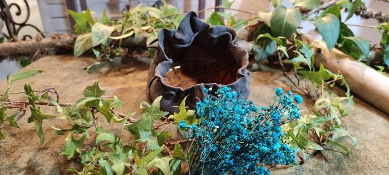Pot de fleurs bourse