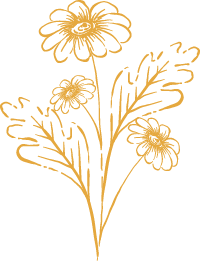 Sketched leaves yellow